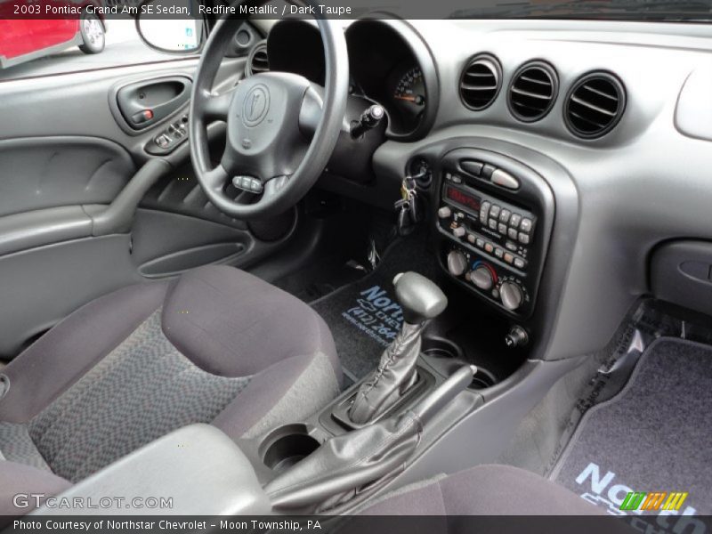 Redfire Metallic / Dark Taupe 2003 Pontiac Grand Am SE Sedan