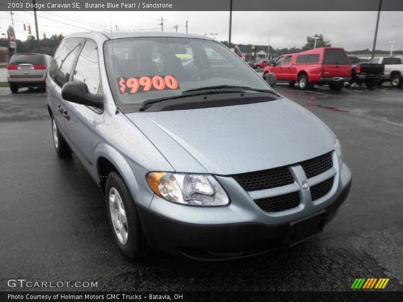 Butane Blue Pearl / Sandstone 2003 Dodge Caravan SE