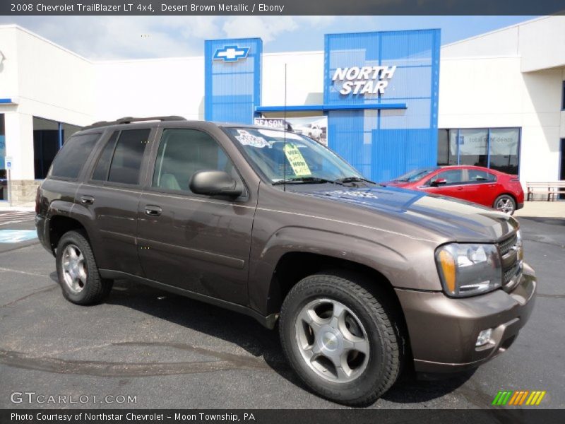 Desert Brown Metallic / Ebony 2008 Chevrolet TrailBlazer LT 4x4
