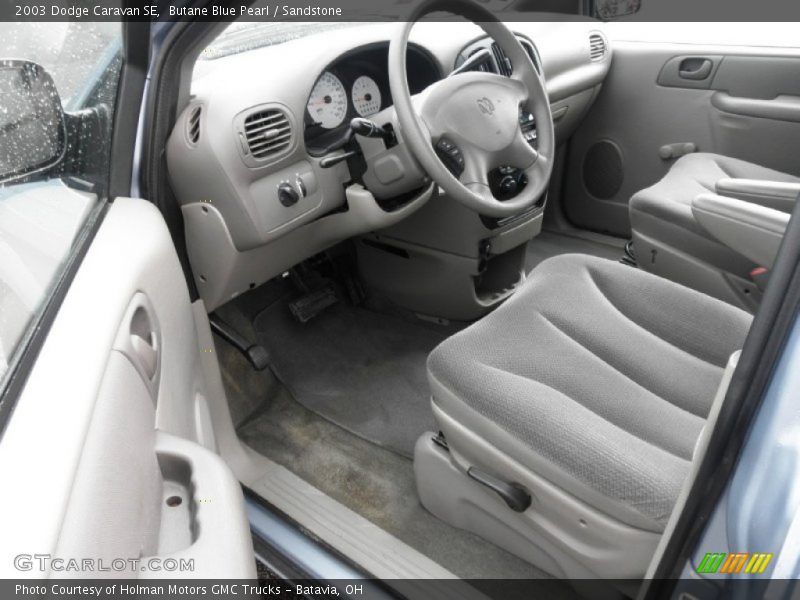 Butane Blue Pearl / Sandstone 2003 Dodge Caravan SE