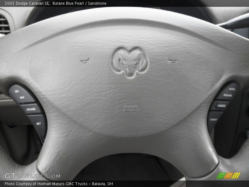 Butane Blue Pearl / Sandstone 2003 Dodge Caravan SE