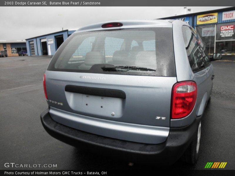 Butane Blue Pearl / Sandstone 2003 Dodge Caravan SE