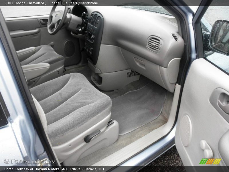 Butane Blue Pearl / Sandstone 2003 Dodge Caravan SE