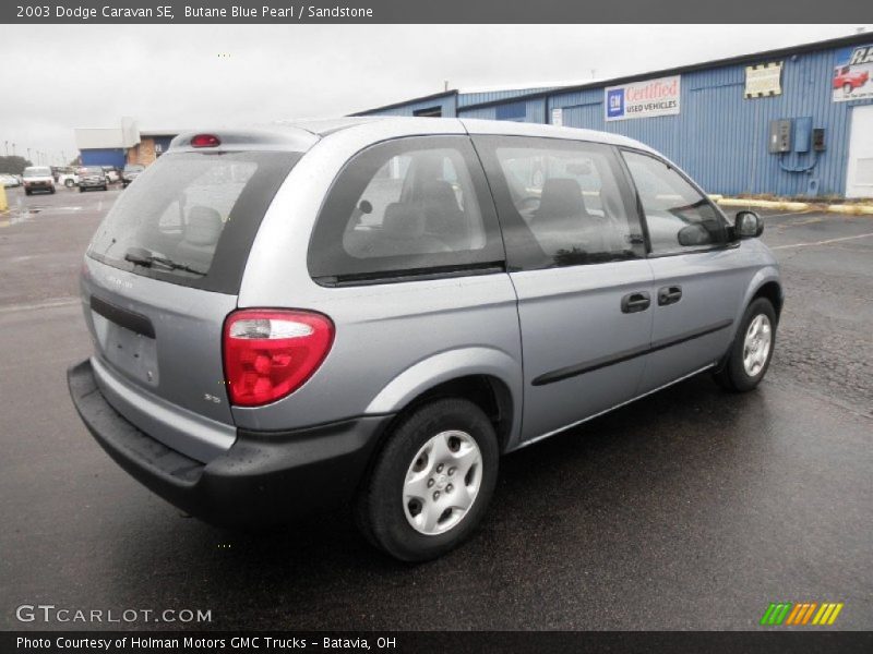 Butane Blue Pearl / Sandstone 2003 Dodge Caravan SE