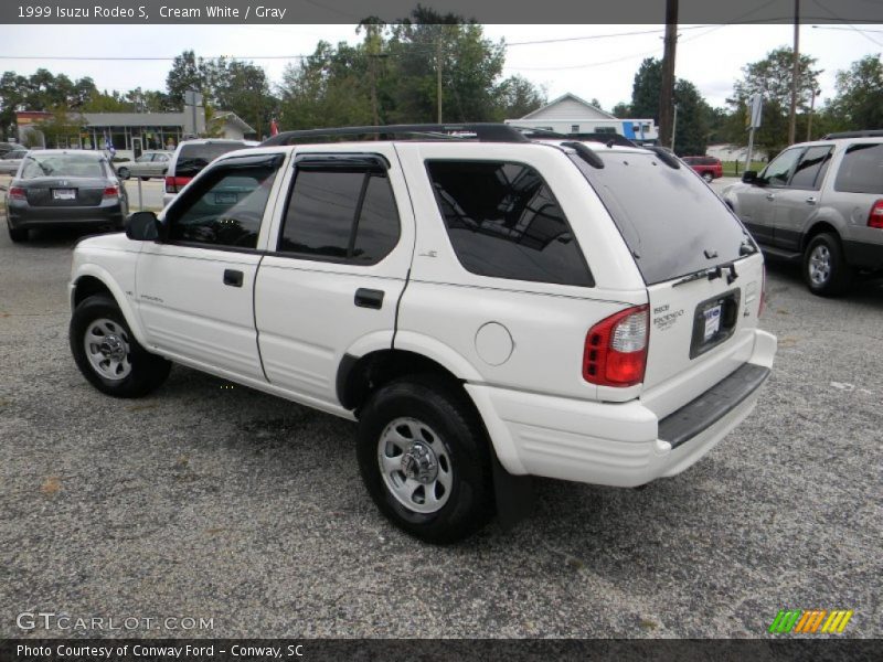 Cream White / Gray 1999 Isuzu Rodeo S