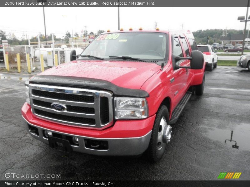 Red Clearcoat / Medium Flint 2006 Ford F350 Super Duty Lariat Crew Cab Dually
