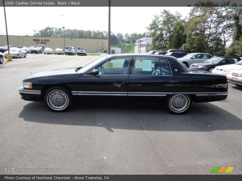 Black / Black 1995 Cadillac DeVille Sedan