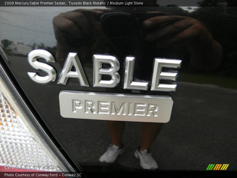 Tuxedo Black Metallic / Medium Light Stone 2009 Mercury Sable Premier Sedan