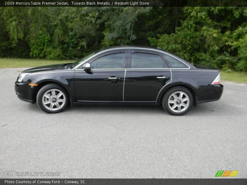 Tuxedo Black Metallic / Medium Light Stone 2009 Mercury Sable Premier Sedan