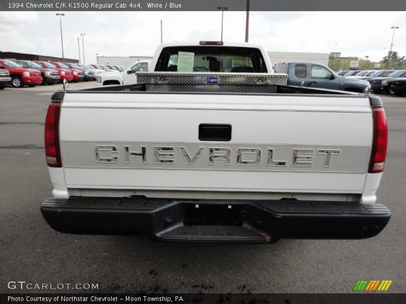 White / Blue 1994 Chevrolet C/K K1500 Regular Cab 4x4