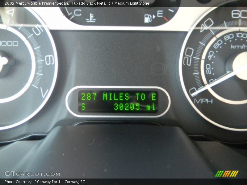 Tuxedo Black Metallic / Medium Light Stone 2009 Mercury Sable Premier Sedan