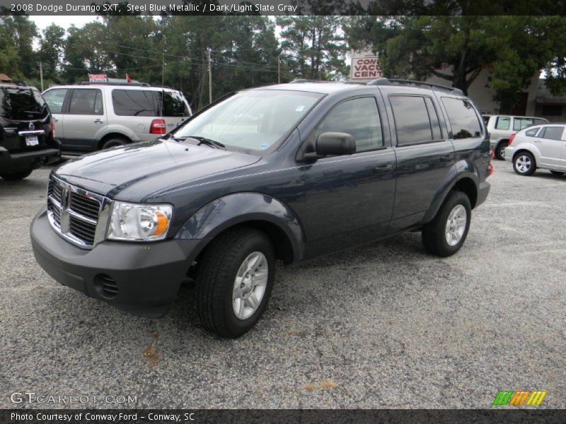 Steel Blue Metallic / Dark/Light Slate Gray 2008 Dodge Durango SXT