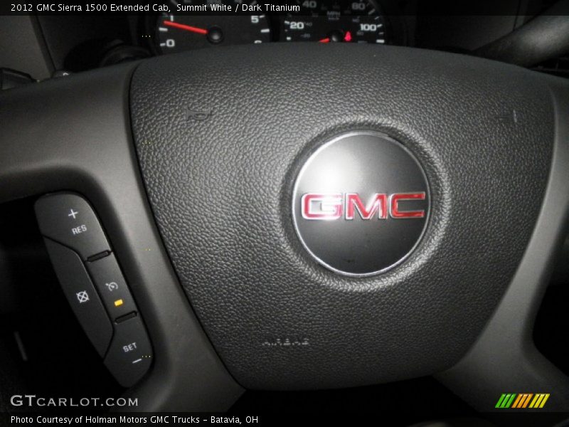 Summit White / Dark Titanium 2012 GMC Sierra 1500 Extended Cab
