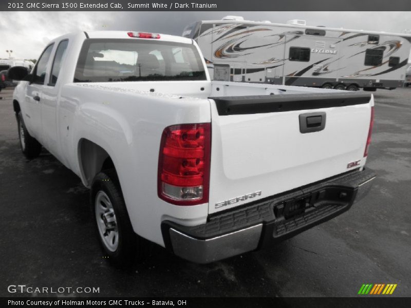 Summit White / Dark Titanium 2012 GMC Sierra 1500 Extended Cab