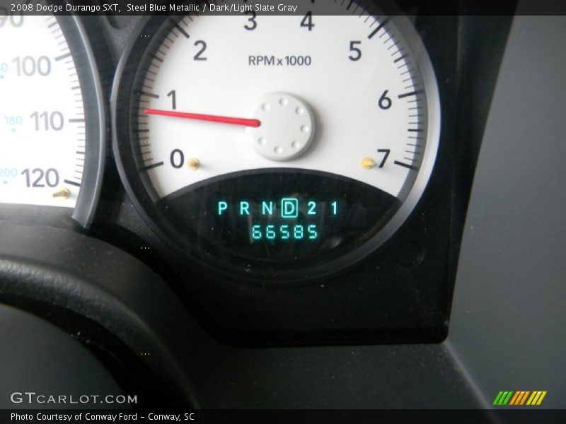 Steel Blue Metallic / Dark/Light Slate Gray 2008 Dodge Durango SXT