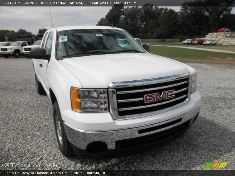 Summit White / Dark Titanium 2012 GMC Sierra 1500 SL Extended Cab 4x4