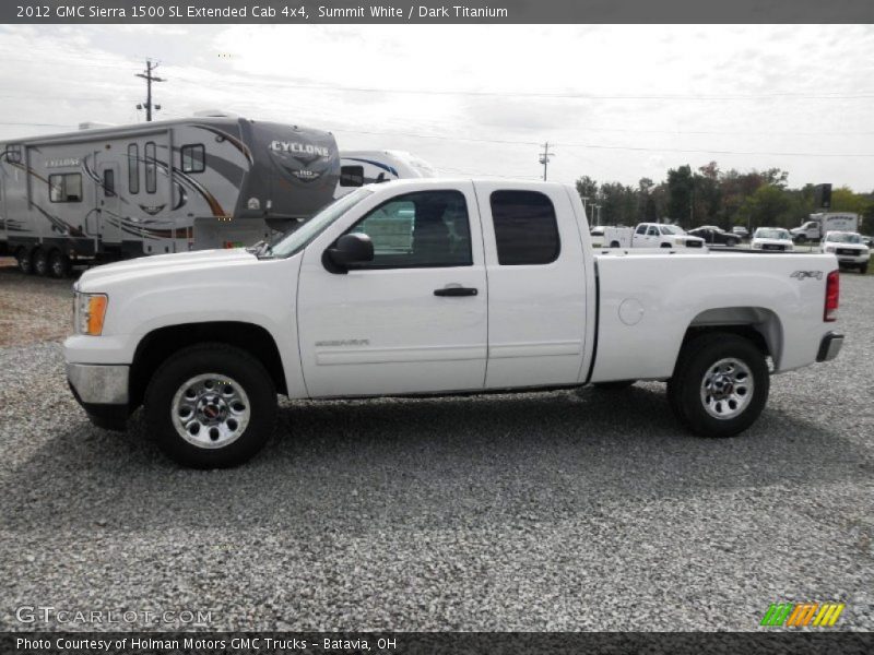 Summit White / Dark Titanium 2012 GMC Sierra 1500 SL Extended Cab 4x4