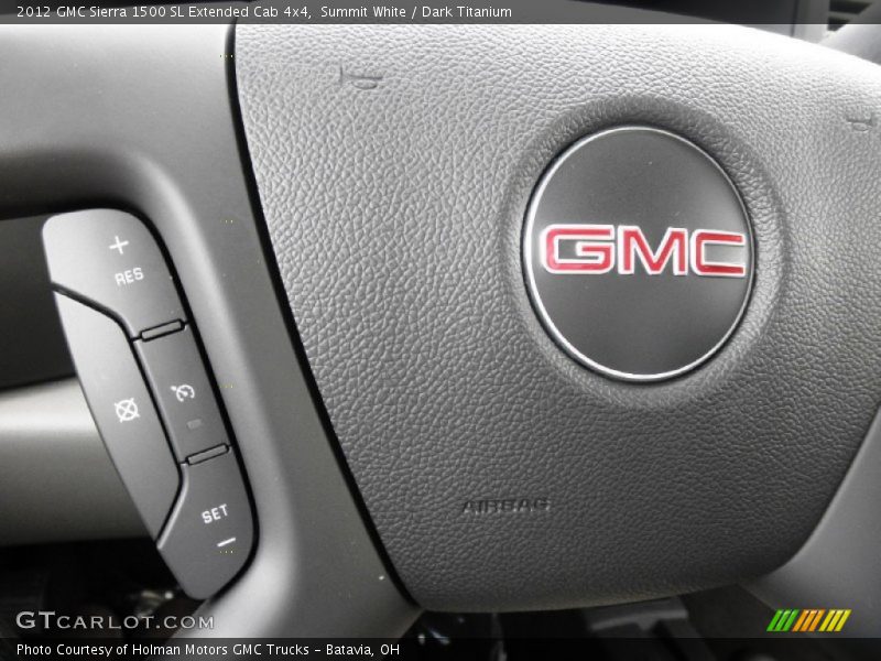 Summit White / Dark Titanium 2012 GMC Sierra 1500 SL Extended Cab 4x4