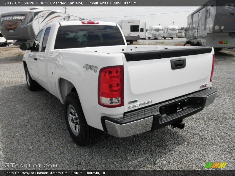 Summit White / Dark Titanium 2012 GMC Sierra 1500 SL Extended Cab 4x4
