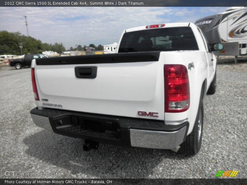 Summit White / Dark Titanium 2012 GMC Sierra 1500 SL Extended Cab 4x4