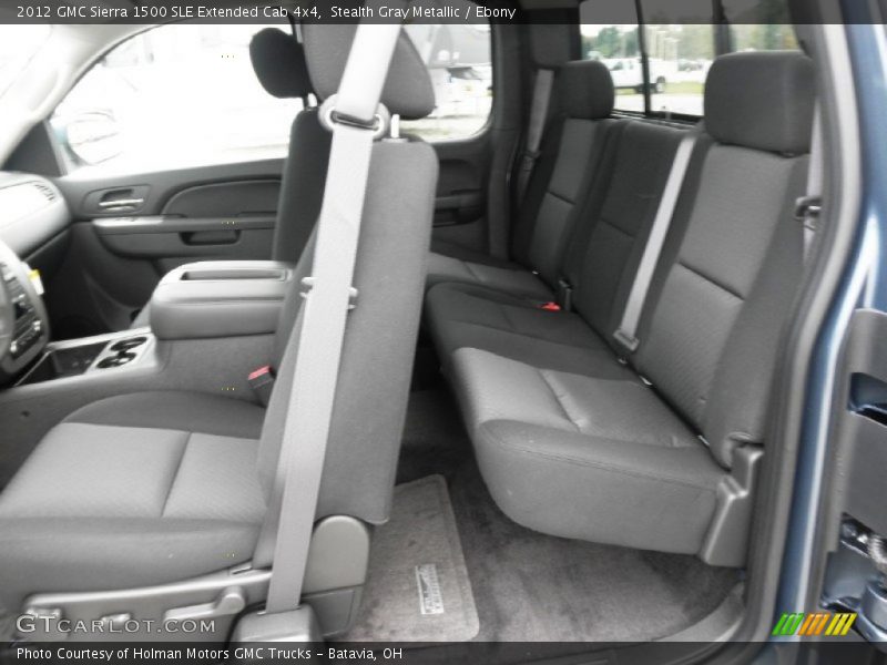 Stealth Gray Metallic / Ebony 2012 GMC Sierra 1500 SLE Extended Cab 4x4