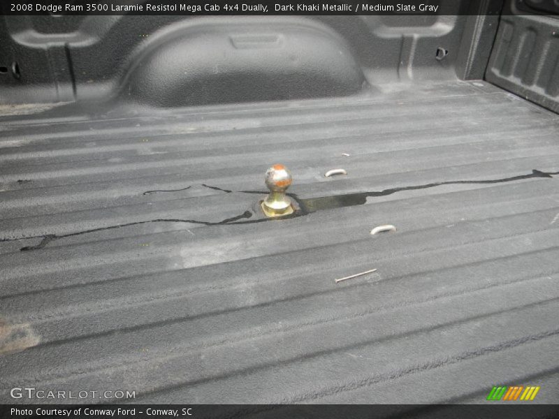 Dark Khaki Metallic / Medium Slate Gray 2008 Dodge Ram 3500 Laramie Resistol Mega Cab 4x4 Dually
