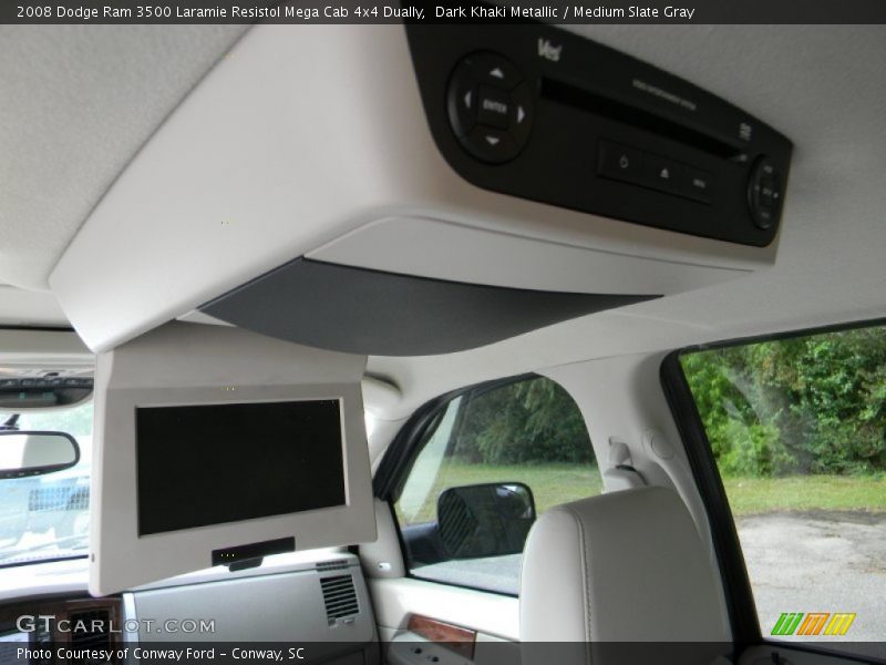 Dark Khaki Metallic / Medium Slate Gray 2008 Dodge Ram 3500 Laramie Resistol Mega Cab 4x4 Dually