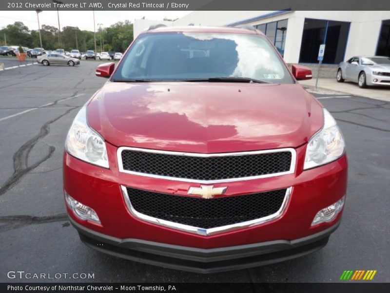 Crystal Red Tintcoat / Ebony 2012 Chevrolet Traverse LT AWD