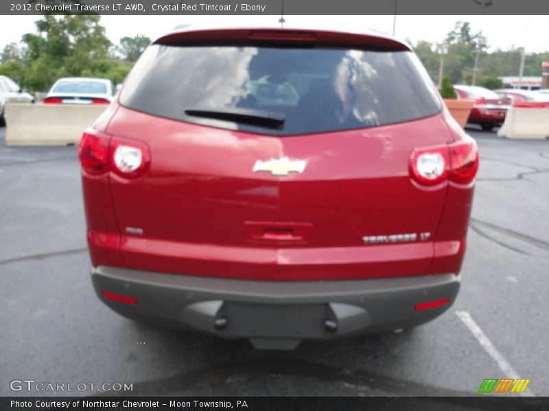 Crystal Red Tintcoat / Ebony 2012 Chevrolet Traverse LT AWD