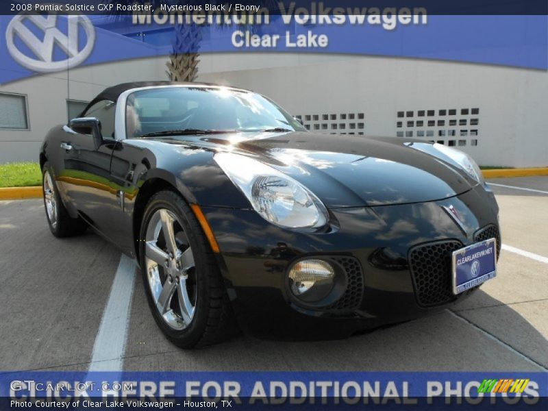 Mysterious Black / Ebony 2008 Pontiac Solstice GXP Roadster
