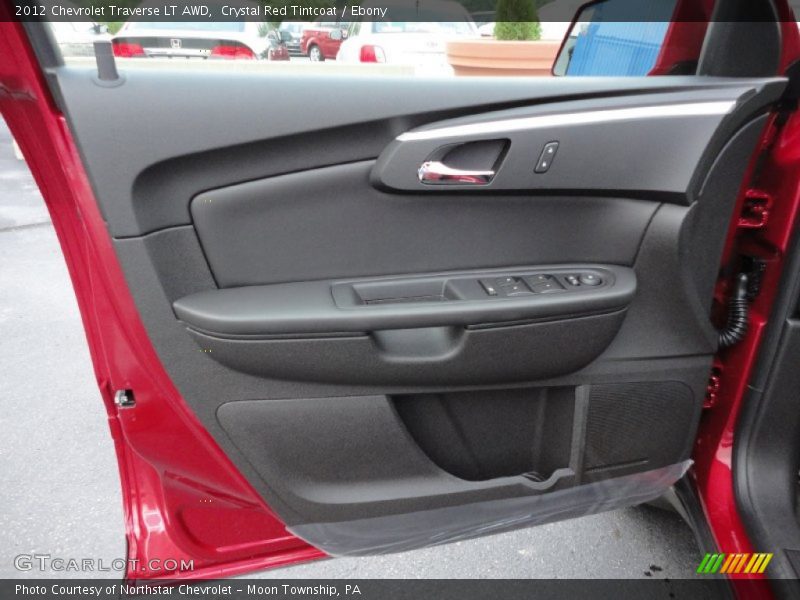 Crystal Red Tintcoat / Ebony 2012 Chevrolet Traverse LT AWD
