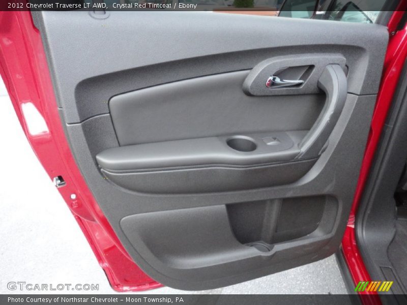 Crystal Red Tintcoat / Ebony 2012 Chevrolet Traverse LT AWD