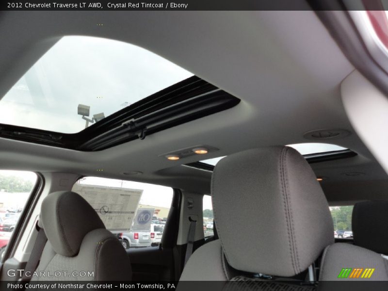 Crystal Red Tintcoat / Ebony 2012 Chevrolet Traverse LT AWD