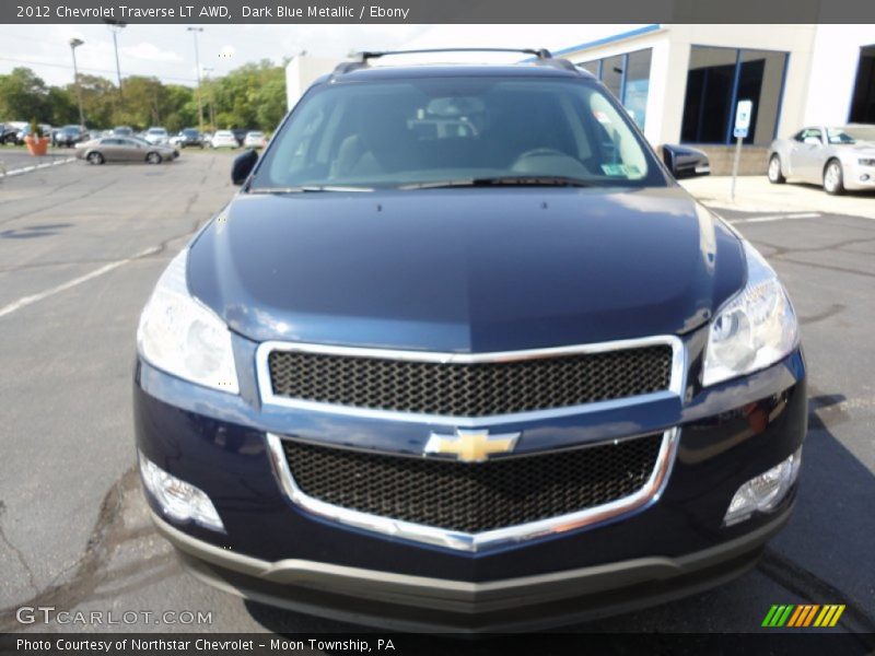 Dark Blue Metallic / Ebony 2012 Chevrolet Traverse LT AWD