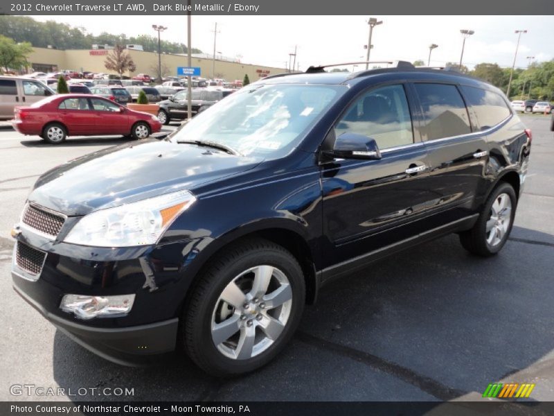 Dark Blue Metallic / Ebony 2012 Chevrolet Traverse LT AWD
