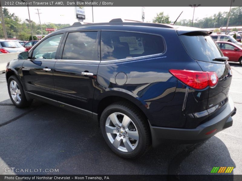 Dark Blue Metallic / Ebony 2012 Chevrolet Traverse LT AWD