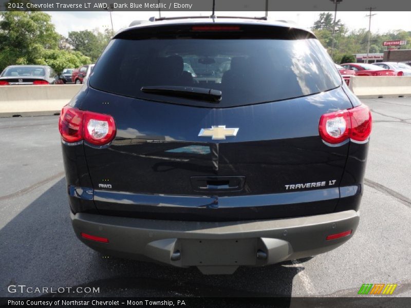 Dark Blue Metallic / Ebony 2012 Chevrolet Traverse LT AWD
