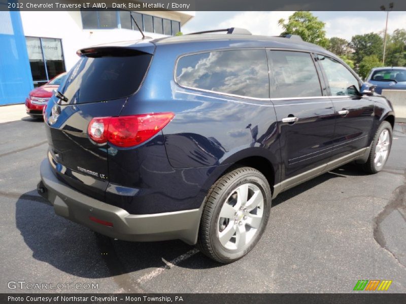 Dark Blue Metallic / Ebony 2012 Chevrolet Traverse LT AWD
