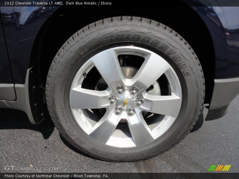 Dark Blue Metallic / Ebony 2012 Chevrolet Traverse LT AWD