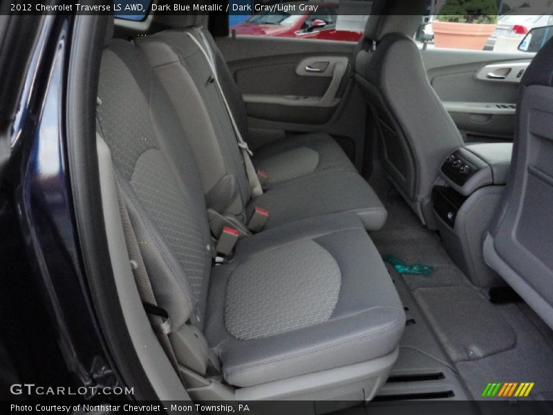Dark Blue Metallic / Dark Gray/Light Gray 2012 Chevrolet Traverse LS AWD