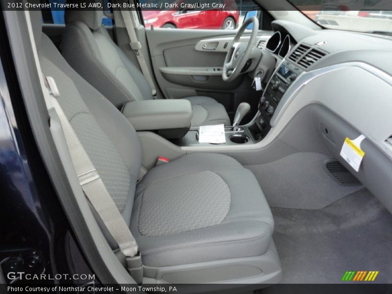 Dark Blue Metallic / Dark Gray/Light Gray 2012 Chevrolet Traverse LS AWD
