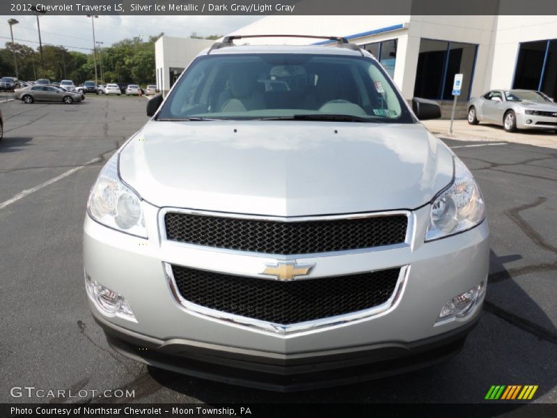 Silver Ice Metallic / Dark Gray/Light Gray 2012 Chevrolet Traverse LS