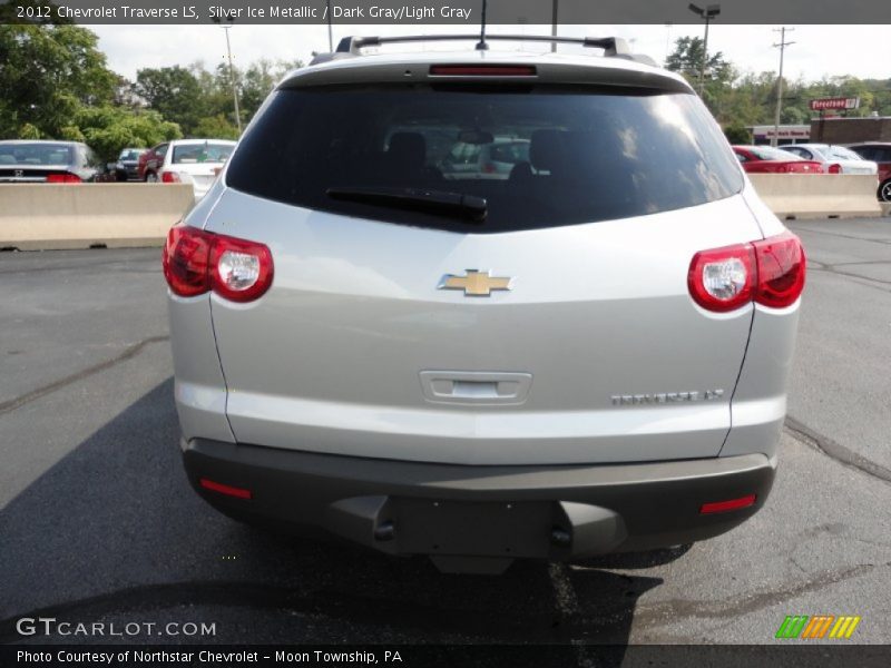 Silver Ice Metallic / Dark Gray/Light Gray 2012 Chevrolet Traverse LS
