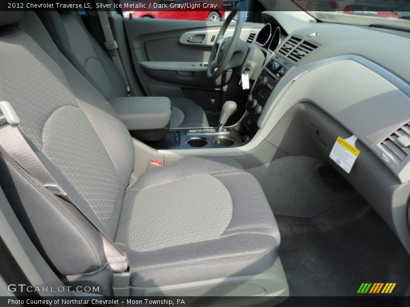 Silver Ice Metallic / Dark Gray/Light Gray 2012 Chevrolet Traverse LS