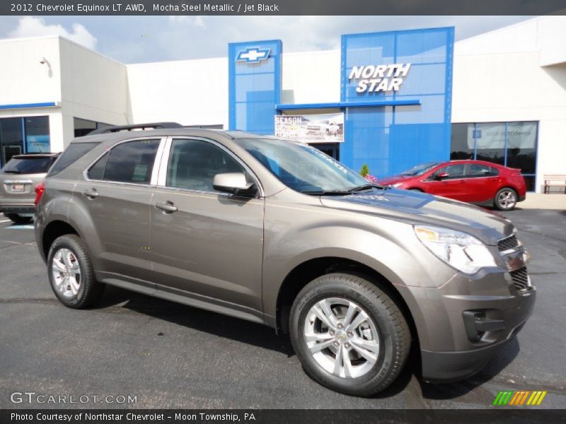 Mocha Steel Metallic / Jet Black 2012 Chevrolet Equinox LT AWD