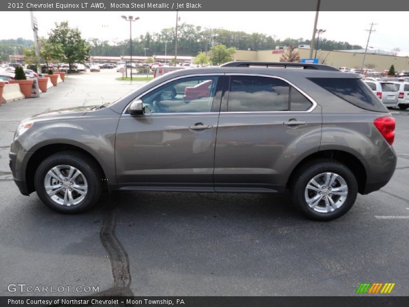 Mocha Steel Metallic / Jet Black 2012 Chevrolet Equinox LT AWD