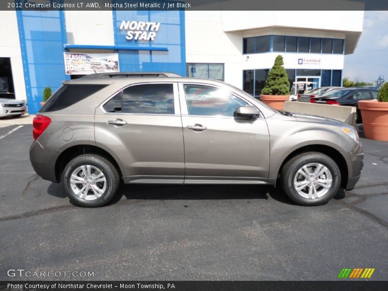 Mocha Steel Metallic / Jet Black 2012 Chevrolet Equinox LT AWD