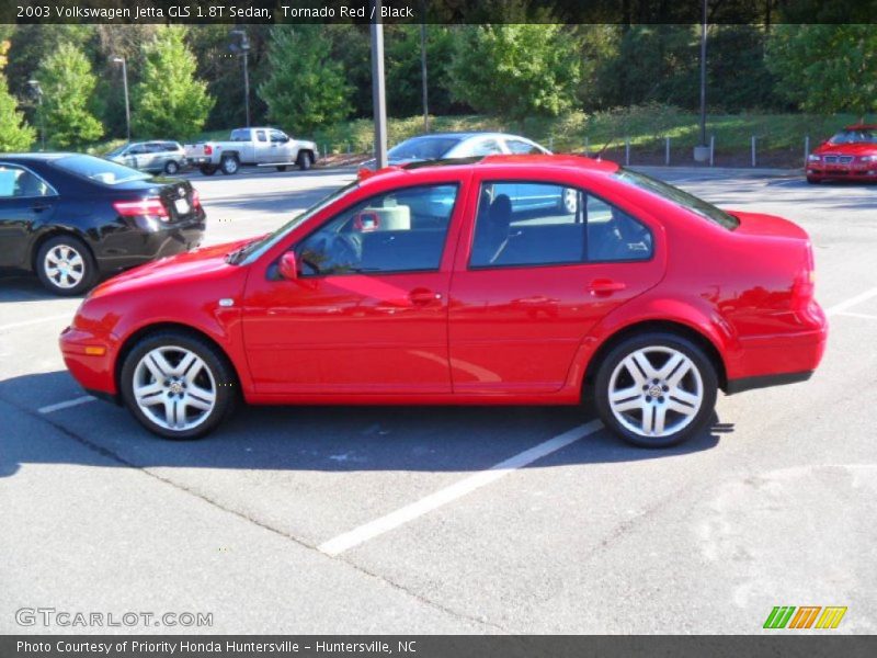 Tornado Red / Black 2003 Volkswagen Jetta GLS 1.8T Sedan