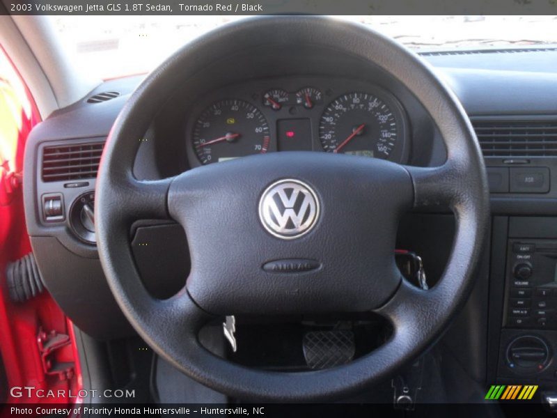 Tornado Red / Black 2003 Volkswagen Jetta GLS 1.8T Sedan