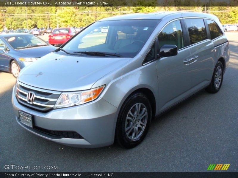 Alabaster Silver Metallic / Gray 2011 Honda Odyssey EX-L